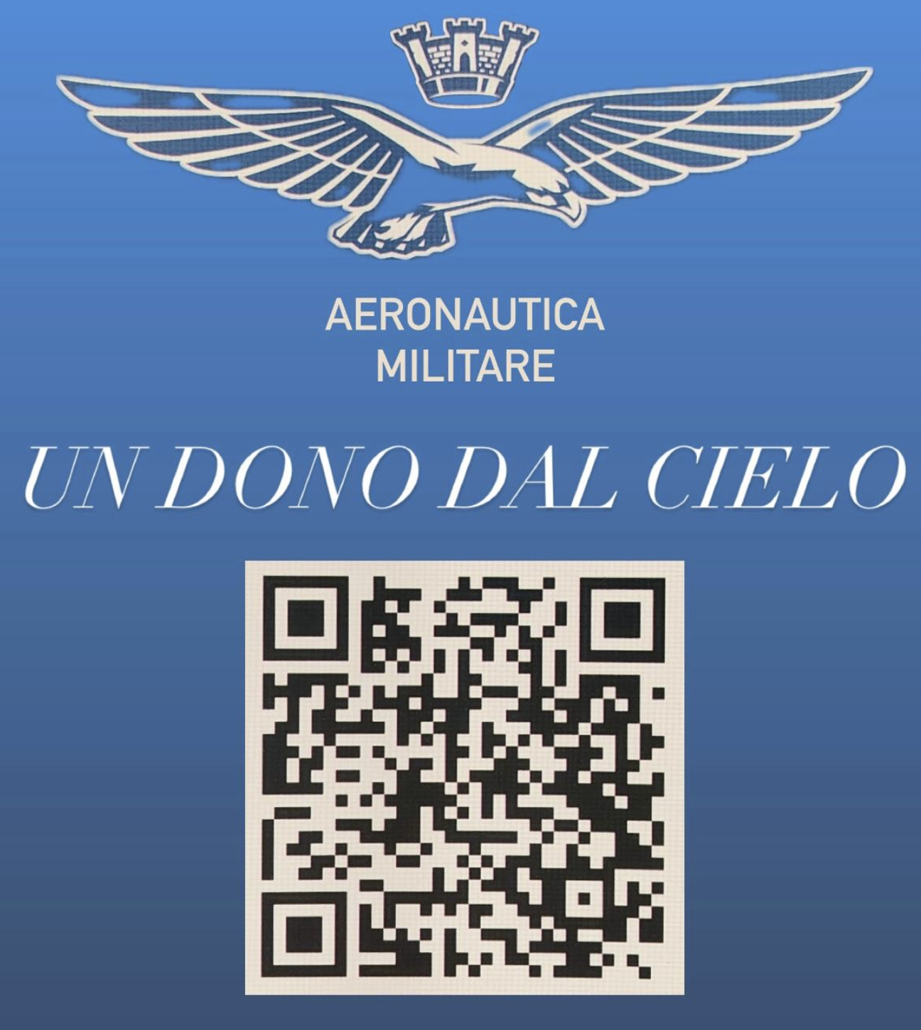 QR code del progetto Un dono dal cielo dell'Aeronautica Militare